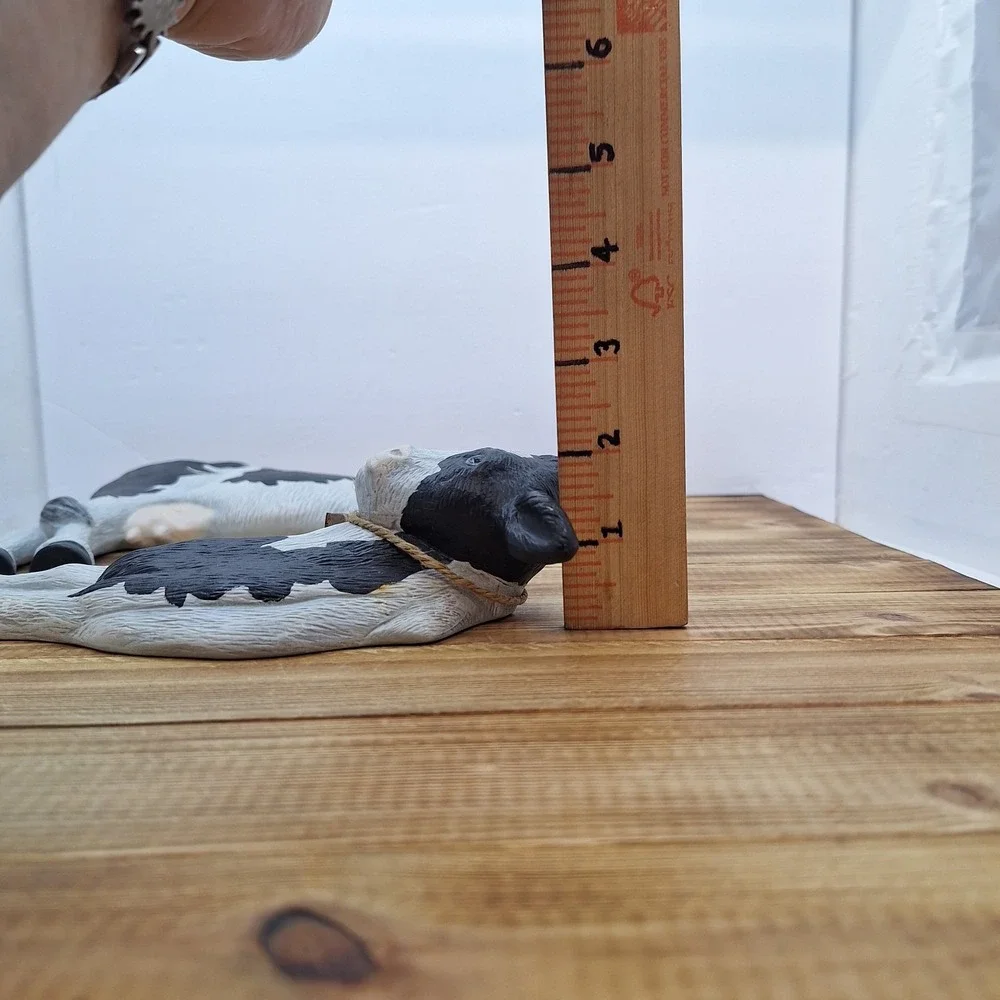 Vintage‎ Set Of 2 Black And White Cow Wall Decor Bells 3D Raised